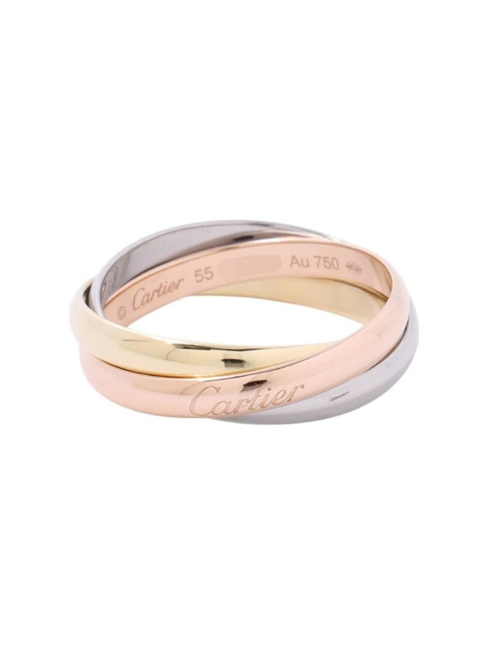 Cartier Ring Trinity 18k Pink Gold 18k Yellow 18k White Small Model SM